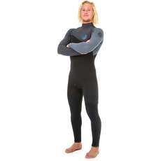 Rip Curl Flash-Bomb 3/2mm Zip-Free Wetsuit - Black/Grey