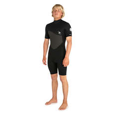 Rip Curl Omega 1.5mm Back-Zip Shorty Wetsuit - Black