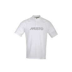 Musto Essential Evolution UV Fast Dry Zip Neck - White Musto Essential Evolution UV Fast Dry Zip Neck - White