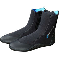 2023 Sola 5mm Zipped Wetsuit Boots - Black/Blue - A1213