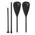 Spinera Performance Fibreglass 3 Piece SUP & Kayak Paddle - Black