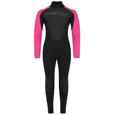 Typhoon Swarm3 Girls 3/2mm Fullsuit Wetsuit - Black/Pink 250990
