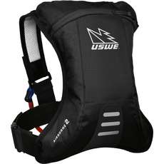 USWE Airborne-2 Hydration Pack with Shape-Shift Bladder - Black USWE Airborne-2 Hydration Pack with Shape-Shift Bladder - Black