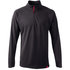 Gill Mens UV Tec Zip Neck Long Sleeve Top - Charcoal