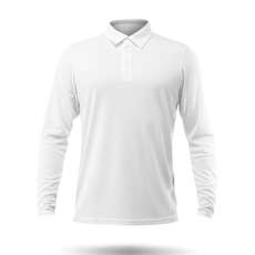 Zhik Long Sleeve ZhikDry LT Sailing Polo - White