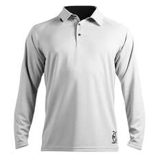Zhik Mens Long Sleeve Zhikdry Sailing Polo - White
