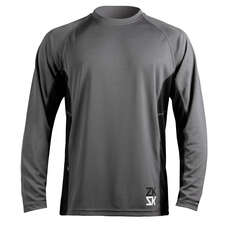Zhik Mens Long Sleeve Zhikdry Sailing Top - Grey