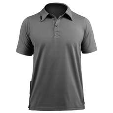 Zhik Mens Poly Cotton Sailing Polo - Grey