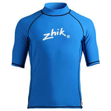 Zhik Mens Short Sleeve Spandex Rash Vest / Guard - Cyan Zhik Mens Short Sleeve Spandex Rash Vest / Guard - Cyan