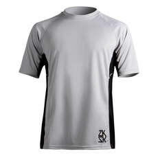 Zhik Mens Short Sleeve Zhikdry Sailing Top - Ash