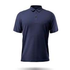 Zhik Short Sleeve ZhikDry LT Sailing Polo - Navy Blue