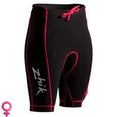 Zhik Womens Spandex Overshorts - Black/Pink