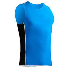 Zhik Spandex Rash Vest / Guard - Cyan/Black
