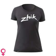 Zhik Womens Classic Zhik Logo Poly-Cotton Tee - Charcoal