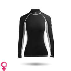 Zhik Womens Long Sleeve Spandex Rash Vest / Guard - Black