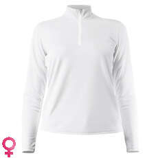 Zhik Womens Long Sleeve ZhikDry LT 1/4 Zip Top - White