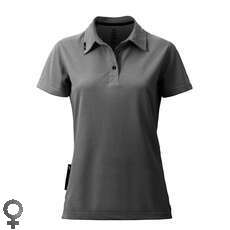 Zhik Womens Poly Cotton Sailing Polo - Grey