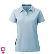 Zhik Womens Poly Cotton Sailing Polo - Sky Blue