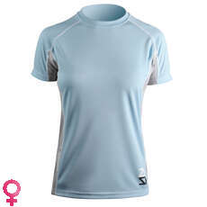 Zhik Womens Short Sleeve Zhikdry Rash Vest / Guard - Sky Blue