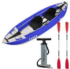 Z-Pro Tango 2 Inflatable Kayak Blue - 1 or 2 Person Kayak Package